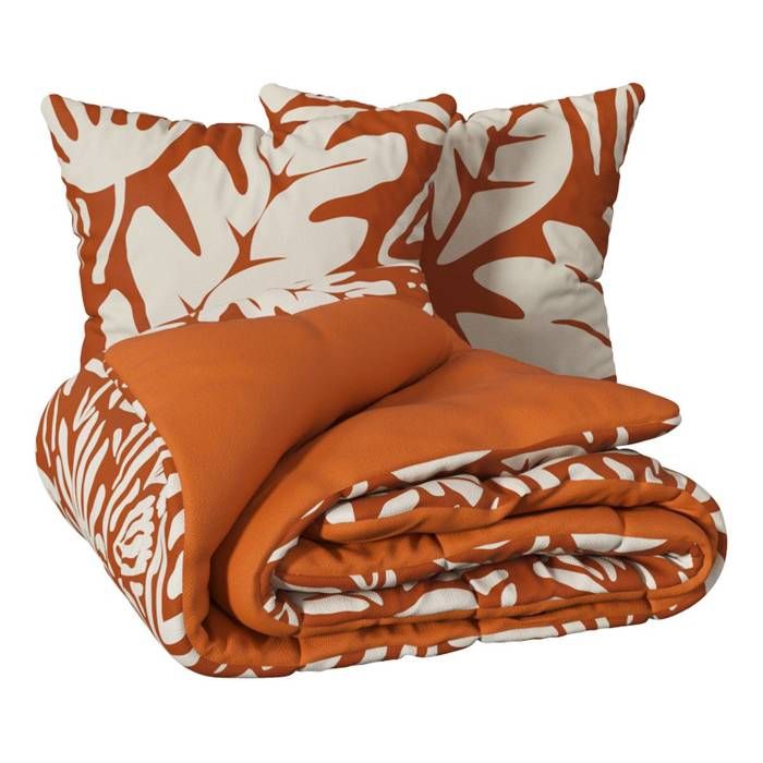 Linge de lit - ATMOSPHERA Créateur dintérieur - Mona - 240x220 cm - Coton Oeko‑Tex - Motif fleuri orange Linge de lit - ATMOSPHERA Créateur dintérieur - Mona - 240x220 cm - Coton Oeko‑Tex - Motif fleuri orange