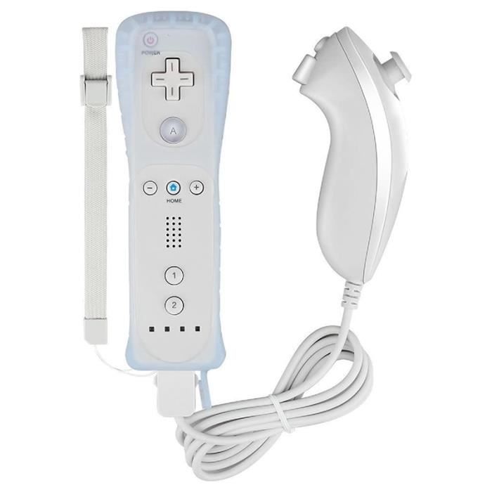 8511 Pour Wii U Connexion Sans Fil Sans Retard Poignée De Jeu Droite Et  Gauche Manette De Jeu - Blanc