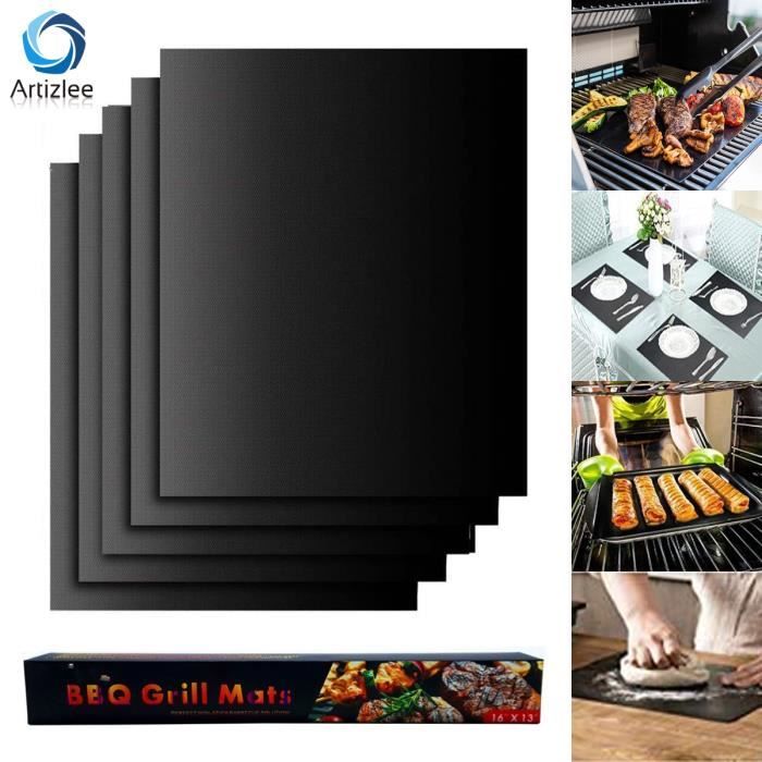 Godagoda Filet de Barbecue Tapis de Cuisson R/éutilisable et D/écoupable Grille Anti-adh/ésif pour Yaourti/ères Barbecue Four Cuisson