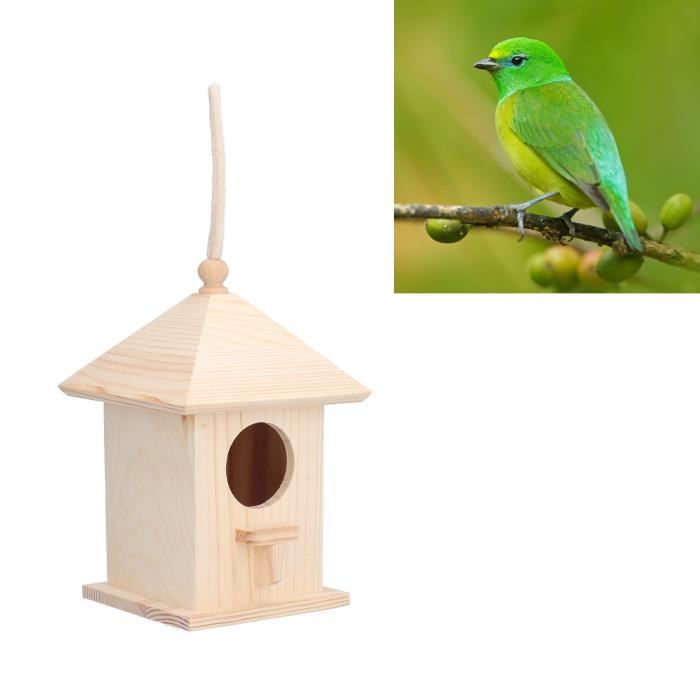 Nichoir En Bois Pour Oiseaux - Maison à Suspendre Jardin - Design Naturel