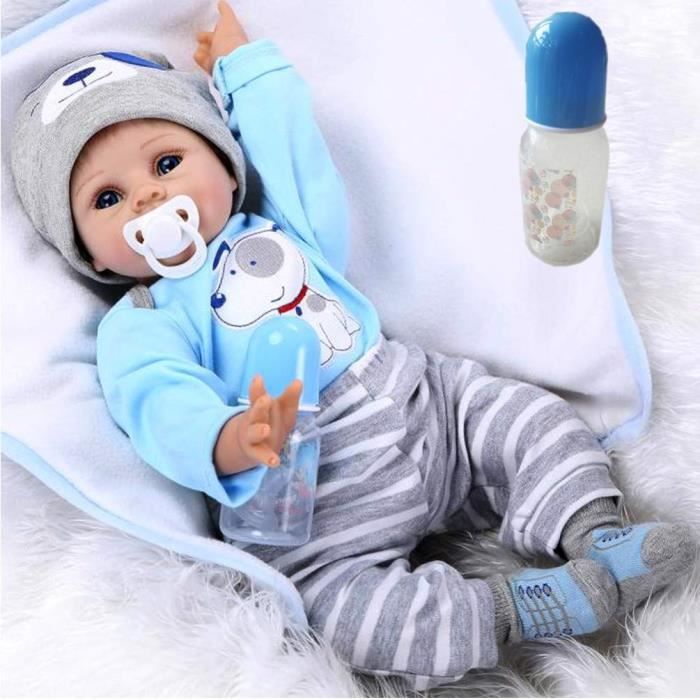 Antboat Reborn Poupee Bebe 22 Pouces 55 Cm Silicone Souple Vinyle Charmant Reborn Garcon Simulation Nouveau Ne Jouet Magneti 2697 Cdiscount Jeux Jouets