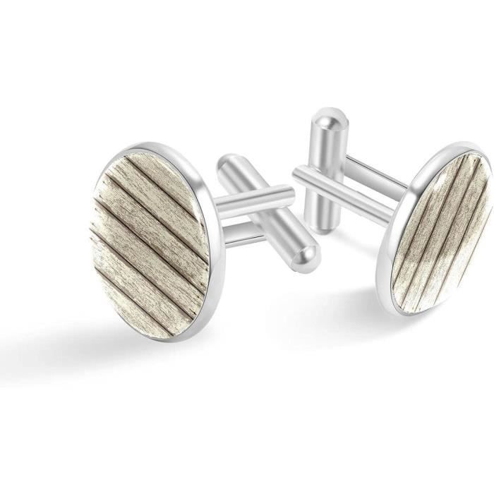 Boutons De Manchette Homme En Acier Inoxydable - Motif Champignon Et Tête De Mort - Dimensions 20x20x19mm - Idée Cadeau Mariage, Affaires - 11