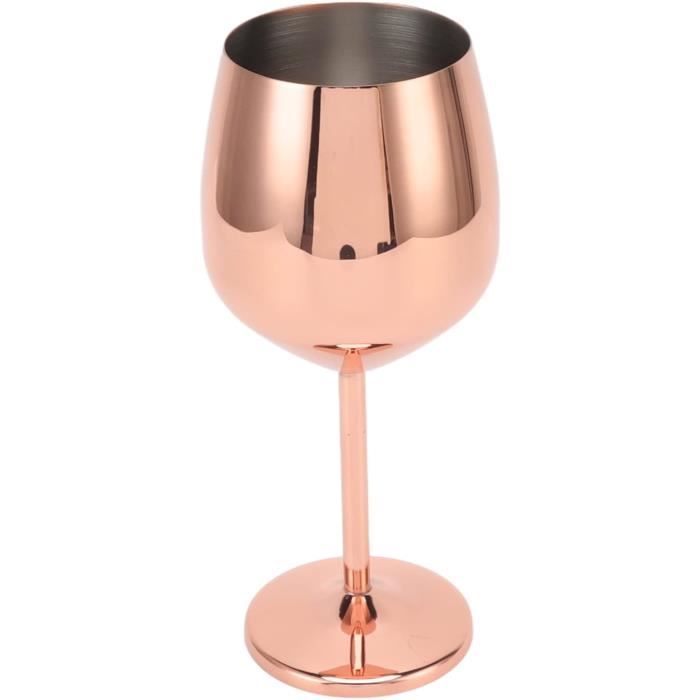 HURRISE Verre à vin en métal 150 ml Acier Inoxydable Martini Cocktail