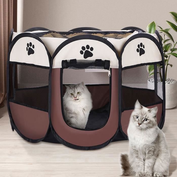Comparer les prix de Maison Clôture Pliable pour Animaux - Polyvalence et Confort - Portable Clôture Animaux de Compagnie - 72cm X 45cm