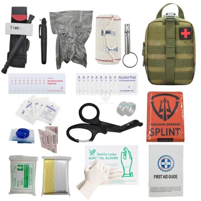 Trousse de Premiers Soins Tasmanian Tiger Poche Ifak Pouch VL Velcro Molle - Olive - Kits de