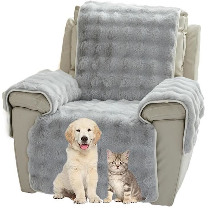 Housse De Canapé En Peluche, Tapis à Poils Longs, Housse De Canapé Antidérapante, Housse De Canapé