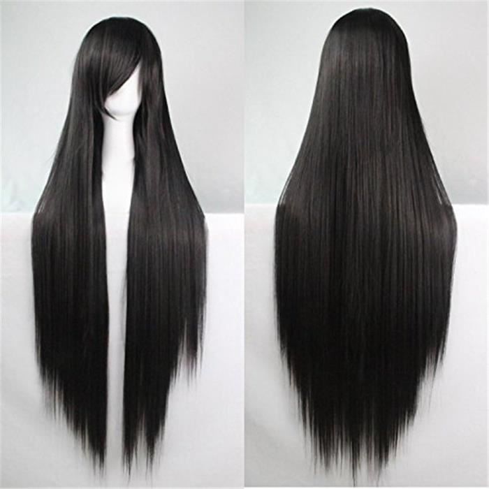 Perruques Cosplay pour Femmes Longue Raides Synthétique Blonde Rouge