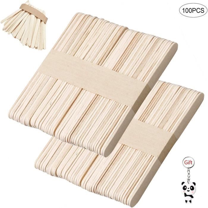 Batonnets De Bois Gagawin Batonnet De Sucette Baton Glace En Bois Naturel Stick Craft Qualite Alimentaire Solide Pour C 375011 Cdiscount Maison