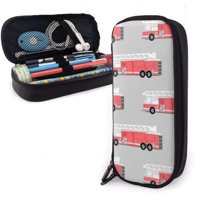 Trousse ZIPIT Camion De Pompier | Grande Capacité | Roues Qui Tournent | Pour Garçons