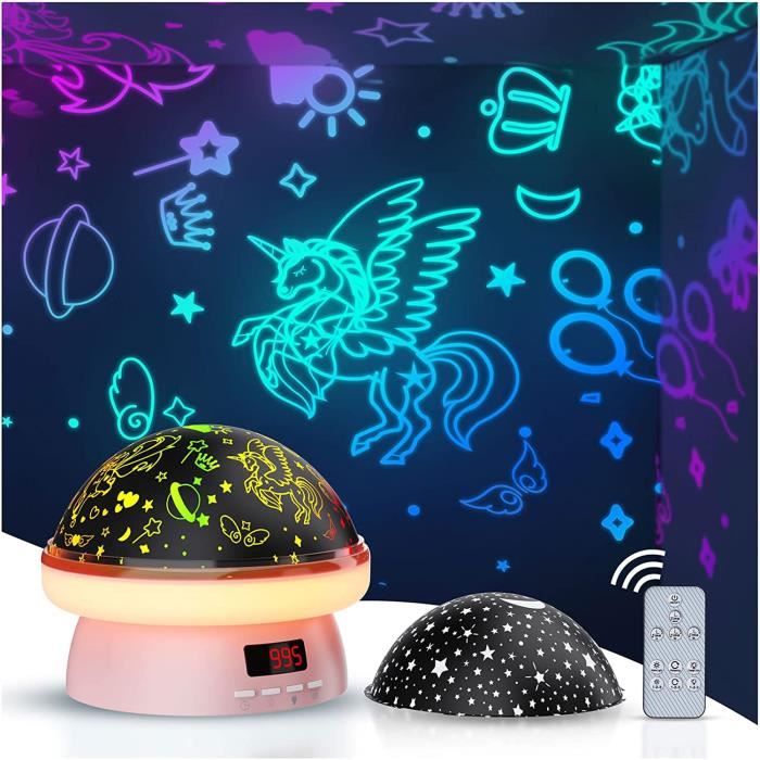 MOREDIG VEILLEUSE ÉTOILE à Projection 8 Couleurs et Rotation 360° pour Enfants EUR 36,99