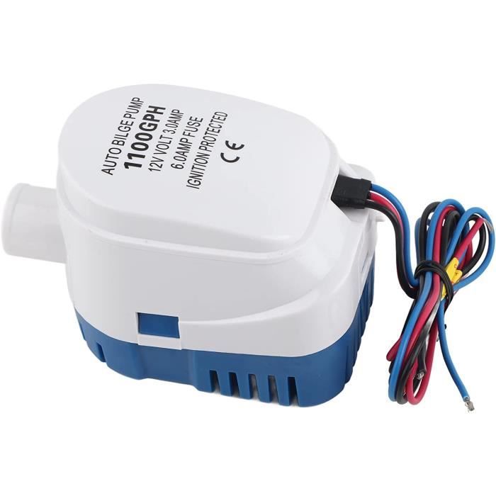 Robinet électrique 12V DC Avec Interrupteur - Bec En Acier Inox, Base Zinc - Pour Camping-car, Bateau, Caravane - Rotation 360°