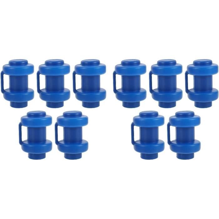 LRXIYODE Lot de 10 Sets de Sets de Capuchons de Protection en Plastique pour Boulons et Écrous, Résistants aux UV, Faciles à Nettoyer, pour Aires de Jeux et Équipements Extérieurs