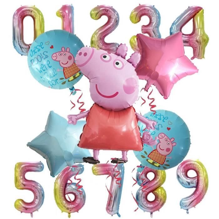 6 Pieces Peppa Pig Couleur George Fete D Anniversaire Ballon Decor 1 2 3 4 5 6 7 Numero De Naissanc Modele 6pcs 5 Hypdqqb Achat Vente Ballon Decoratif Soldes Sur Cdiscount Des Le Janvier Cdiscount