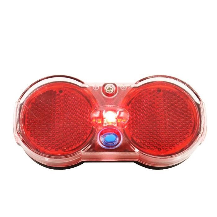 Feu Arrière Vélo LED Avec Laser Rouge - Sécurité Pour Cyclisme Nuit