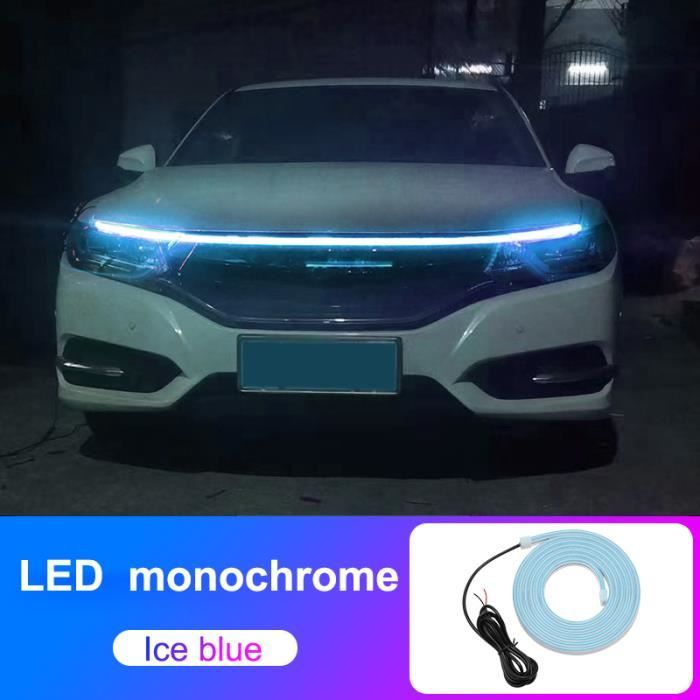 OUNONA Bande Lumineuse LED Intérieur Voiture Ambiance Bleue - Flexible Avec Télécommande