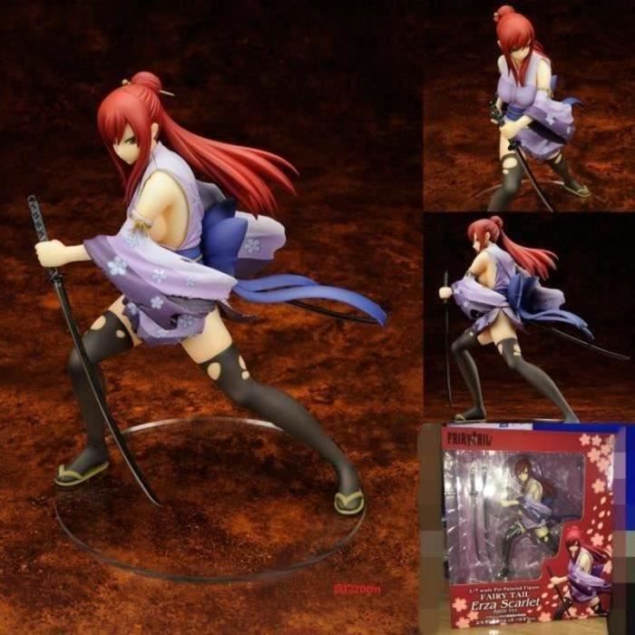 Figurine Fairy Tail Erza Scarlet – 17 Cm En PVC, Pose Debout, Décoration Bureau Ou Collection - 6