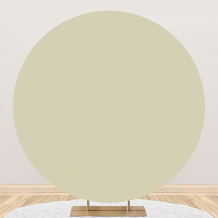 Renaiss Toile De Fond Ronde 150 Cm Blanc Pur - Fond Photo Pour Fêtes, Mariages, Anniversaires