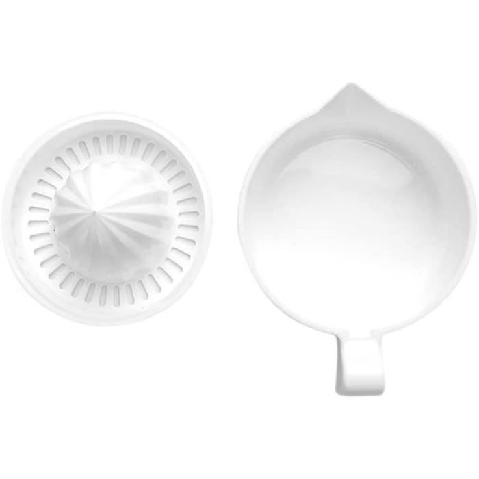 Lot 2 Presse-citrons Mini BOXOB - Extracteur Jus Portable Vert Et Jaune 8cm Plastique