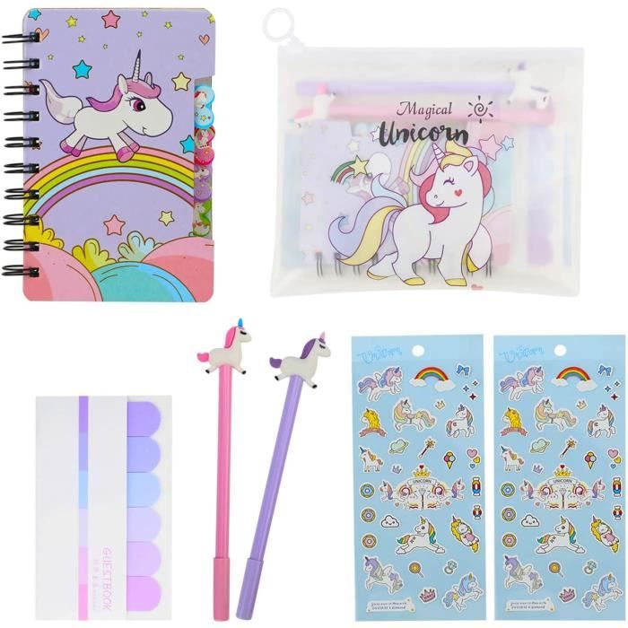 Kits de fournitures scolaires HIFOT Ensemble de Papeterie Licorne, Journal  Intime Licorne Trousse à crayons Claire Stylo 123812 - Cdiscount Bagagerie  - Maroquinerie