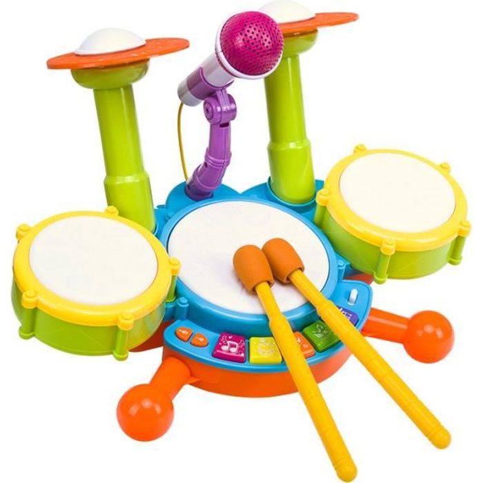 Jouet Tambour Instruments de Musique pour Les Tout-Petits Avec