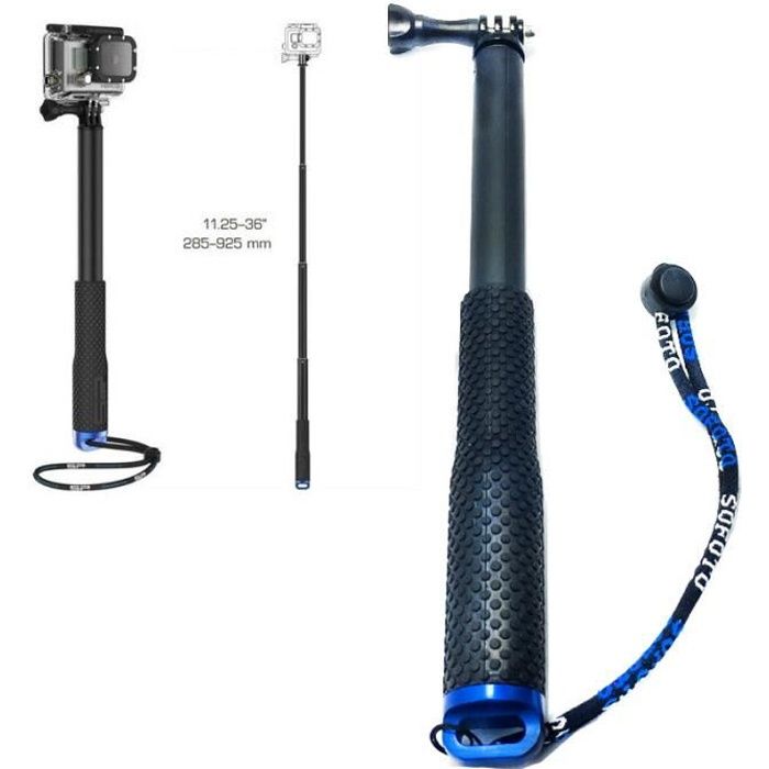 Perche Selfie GoPro Hero Bâton de Poche Télescopique avec Support Télécommande