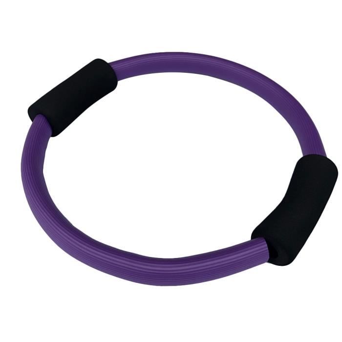 JEENIN Kit Pilates – Anneau, Cercle Yoga, Bande élastique, Sangle, Ballon (9.8”) – Tout-en-un, Violet