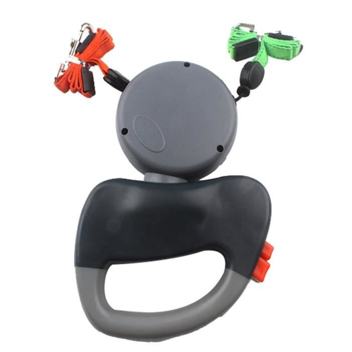 Comparer les prix de Laisse Rétractable pour Chien - Cikonielf - 3m - Gris - Enrouleur - Polyester