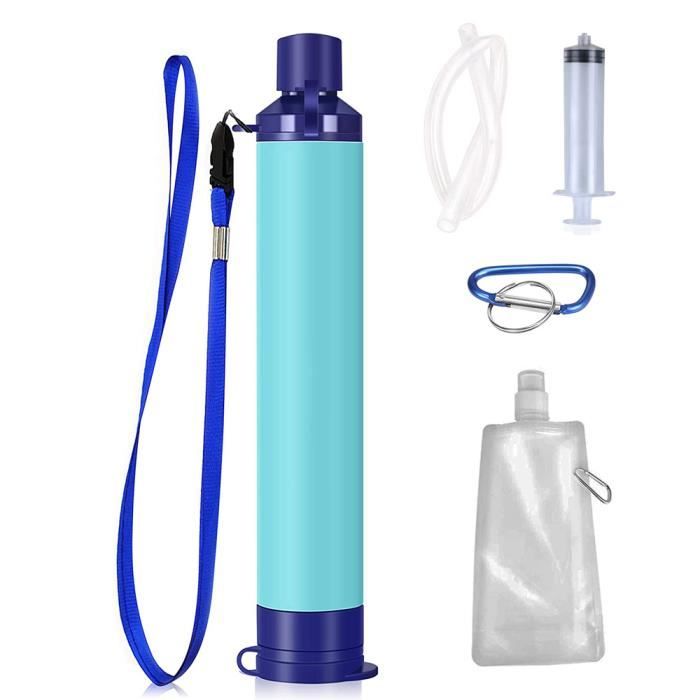 Purificateur d'eau potable Portable en paille, filtre à eau de survie d'urgence,  pour activités en plein air, - Cdiscount Sport