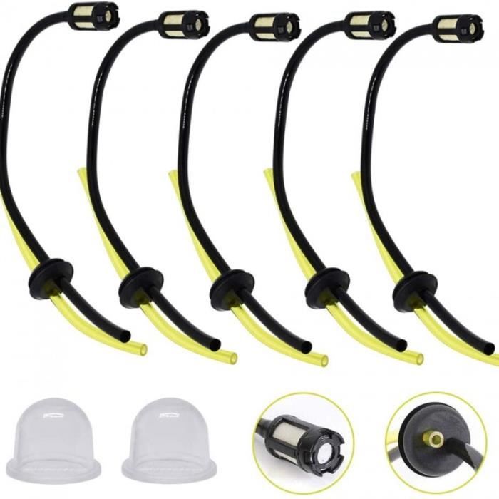 Comment Changer Tuyau Durite D'Essence, Durite Essence, Durites De Carburant, Tuyau Carburant Pour Souffleur Coupe-Bordure Tronçonneuse Debroussailleuse, 4 Tailles Debroussailleuse Mr Bricolage