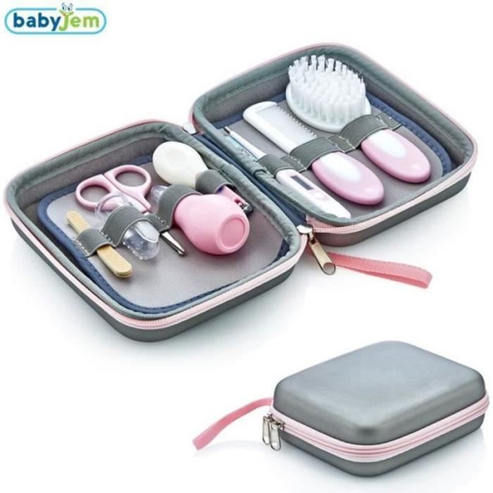 9PCS Set De Trousse De Toilette Pour Bébé Confort, Trousse De Soin Bébé Naissanc