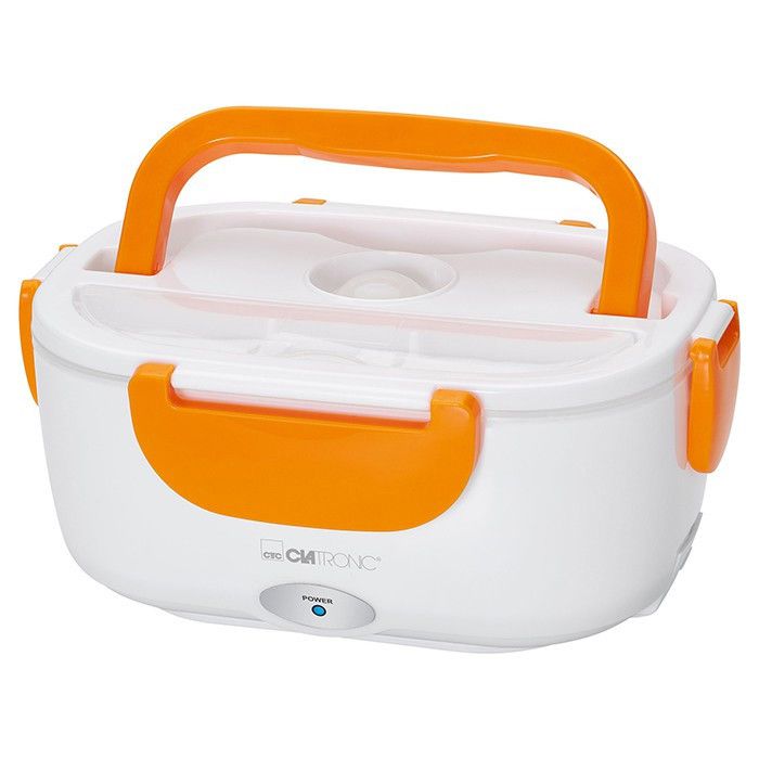 boite à déjeuner chauffante électrique 220v clatronic lb 3719 blanc/orange