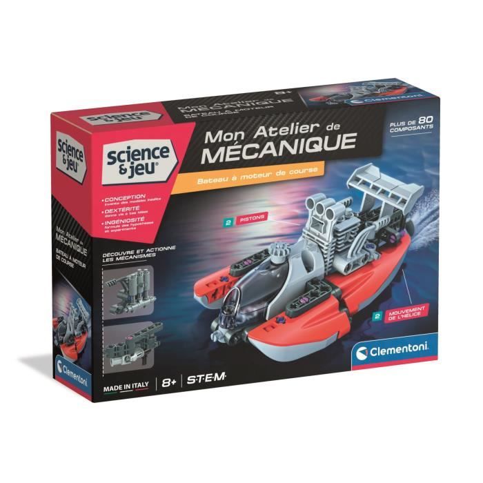 Mon atelier de mécanique Drag Boat Clementoni Jeux - vue 2
