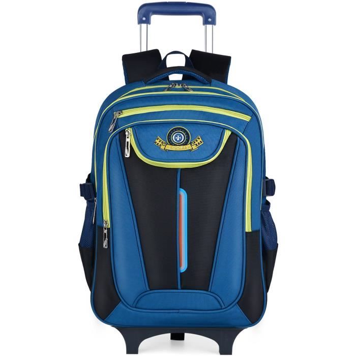 Coofit Cartable a roulette garcon en Oxford Sac roulette garcon Cartable garcon Cartable enfant Sac a dos college ecole scolaire Cdiscount
