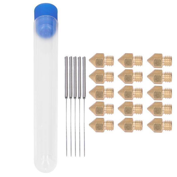 20 Buses Imprimante 3D QUARKZMAN - Diamètre 0.1mm, Filetage M6 Pour Filaments 1.75mm