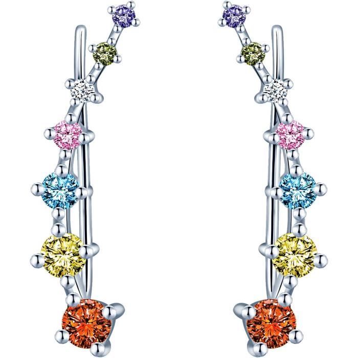 Boucles Perles Nenalina Boucles D'oreilles Créoles Argent 925