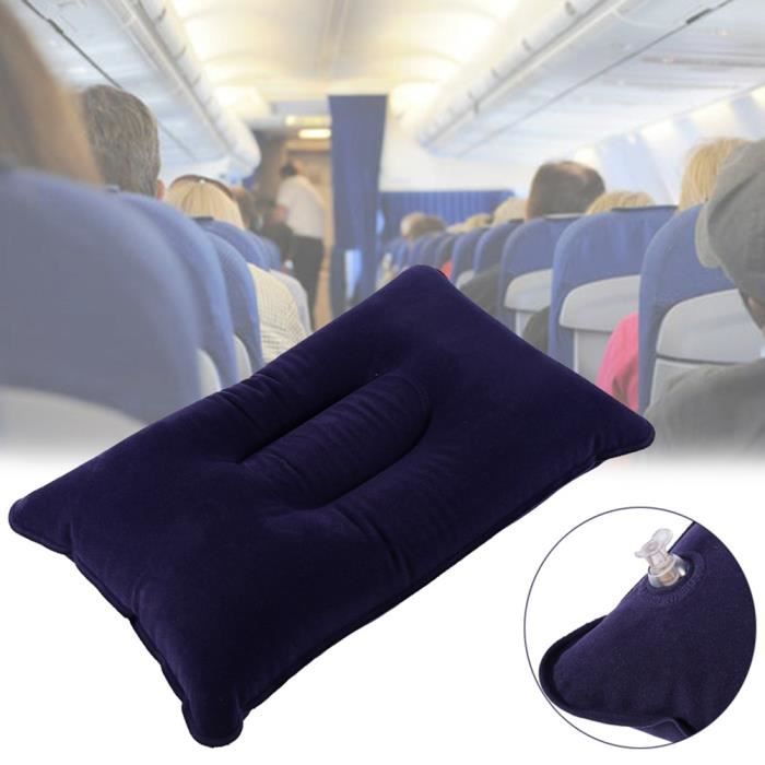 Oreiller Gonflable Camping Topyond - Tissu Floqué Confortable - Léger Et Portable Pour Voyage