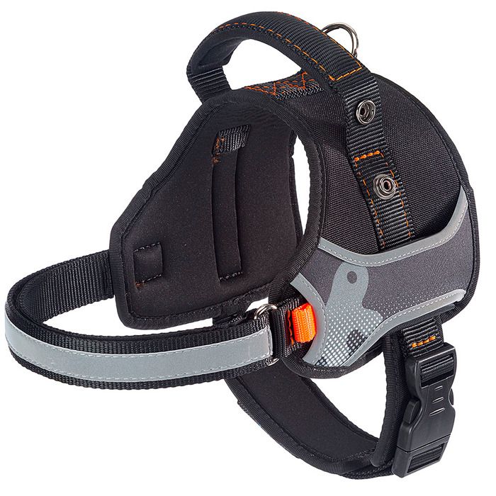 Ferplast HERCULES M Harnais technique pour chiens avec poignée et bords réfléchissants. Différentes couleurs et tailles. - A: 43-56 Ferplast HERCULES M Harnais technique pour chiens avec poignée et bords réfléchissants. Différentes couleurs et tailles. - A: 43-56