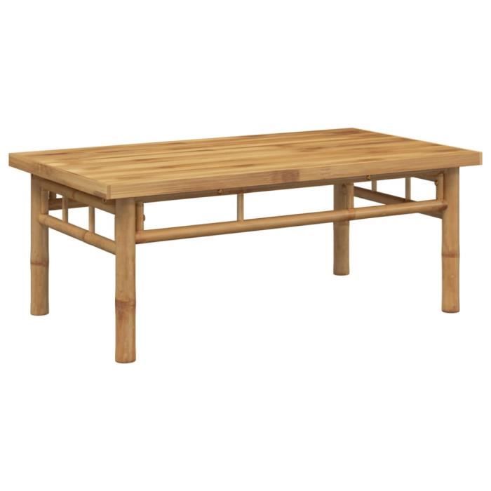 Table basse - FYDUN - A366469 - 90x50x35 cm - Bambou - Design contemporain