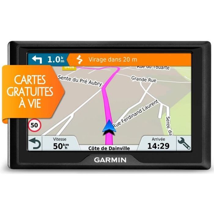 Navigateur GPS GARMIN Drive 40LM SE - Noir - Haut-parleur intégré - Mise à jour à vie des cartes