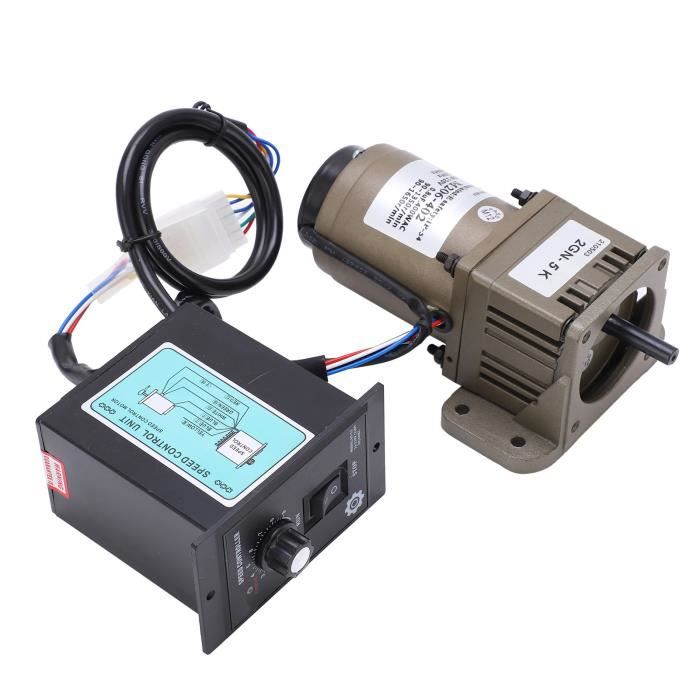 HURRISE Moteur à engrenages AC 220V 6W Vitesse réglable (5K