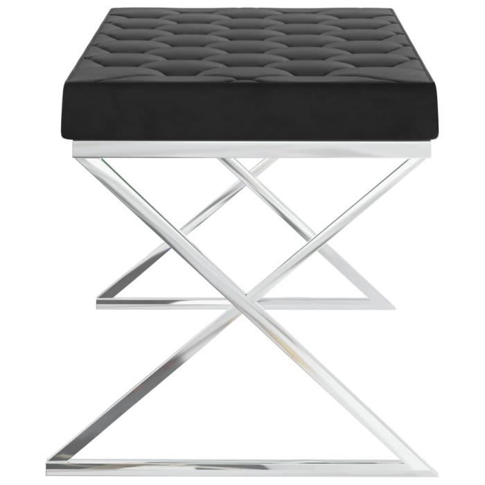 Lot De 4 Chaise De Salle à Manger Rembourrée Avec Garniture Cloutée, Pieds En Acier Inoxydable