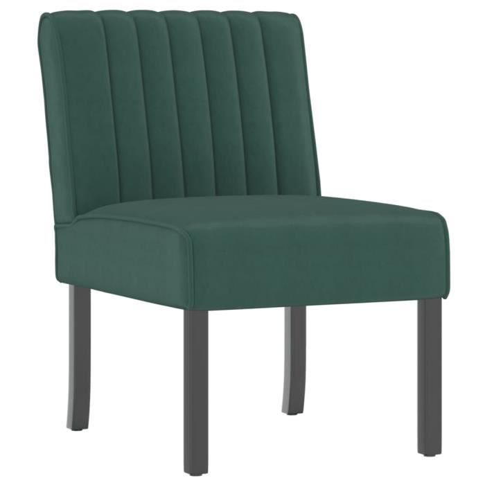 Fauteuil - Dbaiyi - DA007 - Velours vert foncé - 1 place - 110 kg max