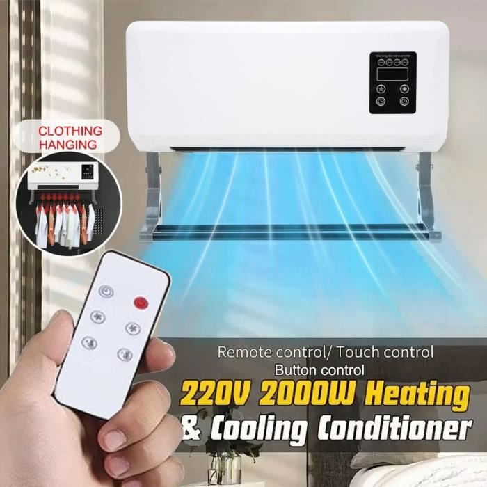 Ventilateur Climatiseur - LPNOVE - Modèle b5 - 2000W - Télécommande - Mural - Lpnove