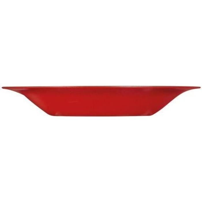 Assiette creuse rouge 215 cm - Filicaria