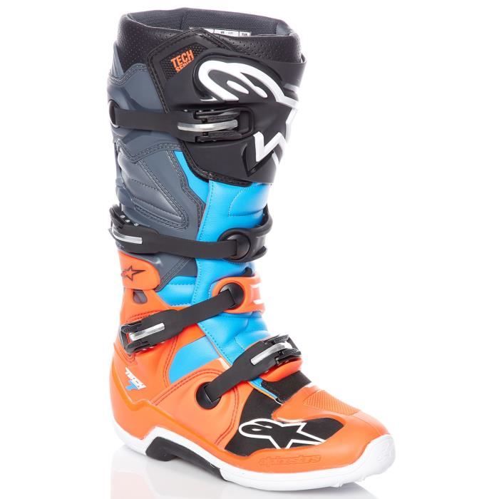 botte moto cross orange