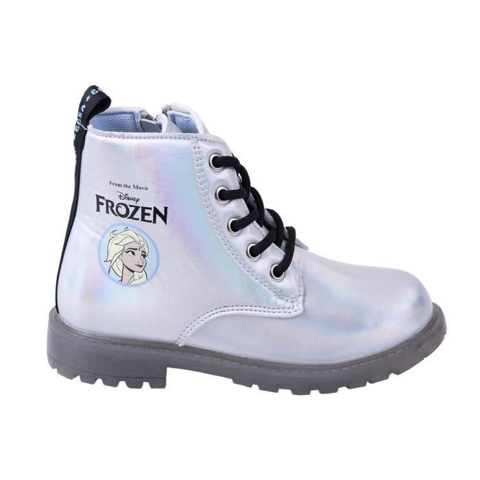 bottines lumineuses pour fille cerda frozen - bleu - taille 31 - tige moyenne - fermeture à zip