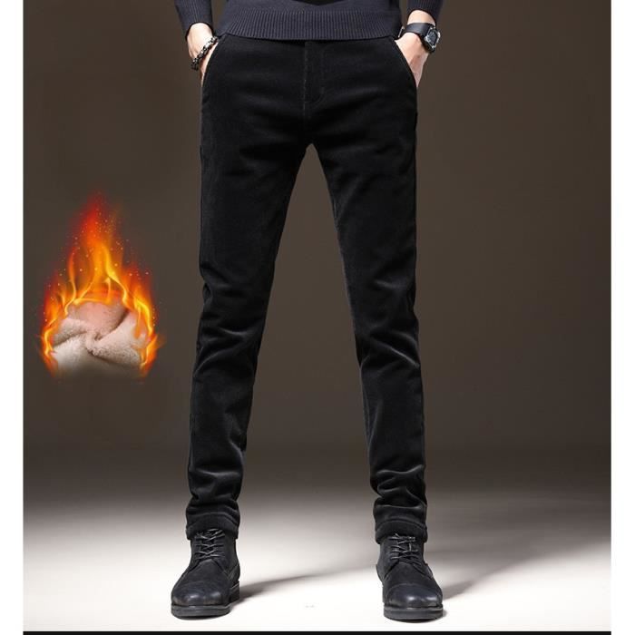 Pantalon De Jogging Homme – Hiver Polaire Doublé – Imperméable – Taille L – Gris