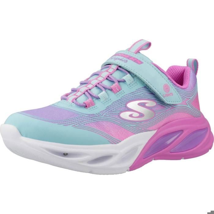 Skechers Zapatillas Niña Modèle Chaussure Skechers Modèle Cosmic Glow - Coleur Bleu
