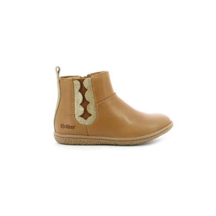 boots cuir fille