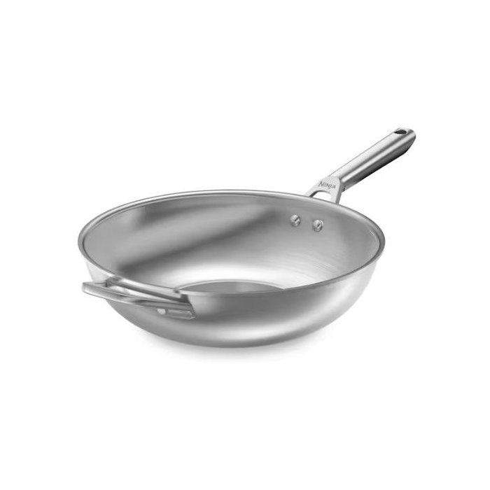 Ninja Wok en acier inoxydable EverClad 28 cm | C90928EUI | par SharkNinja